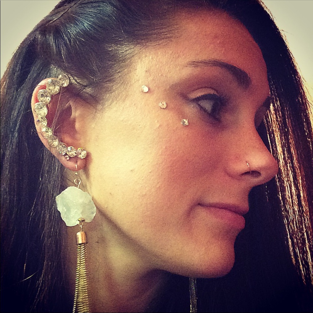 Rhinestone Ear Cuff